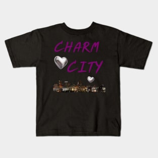 CHARM CITY BALTIMORE DESIGN Kids T-Shirt